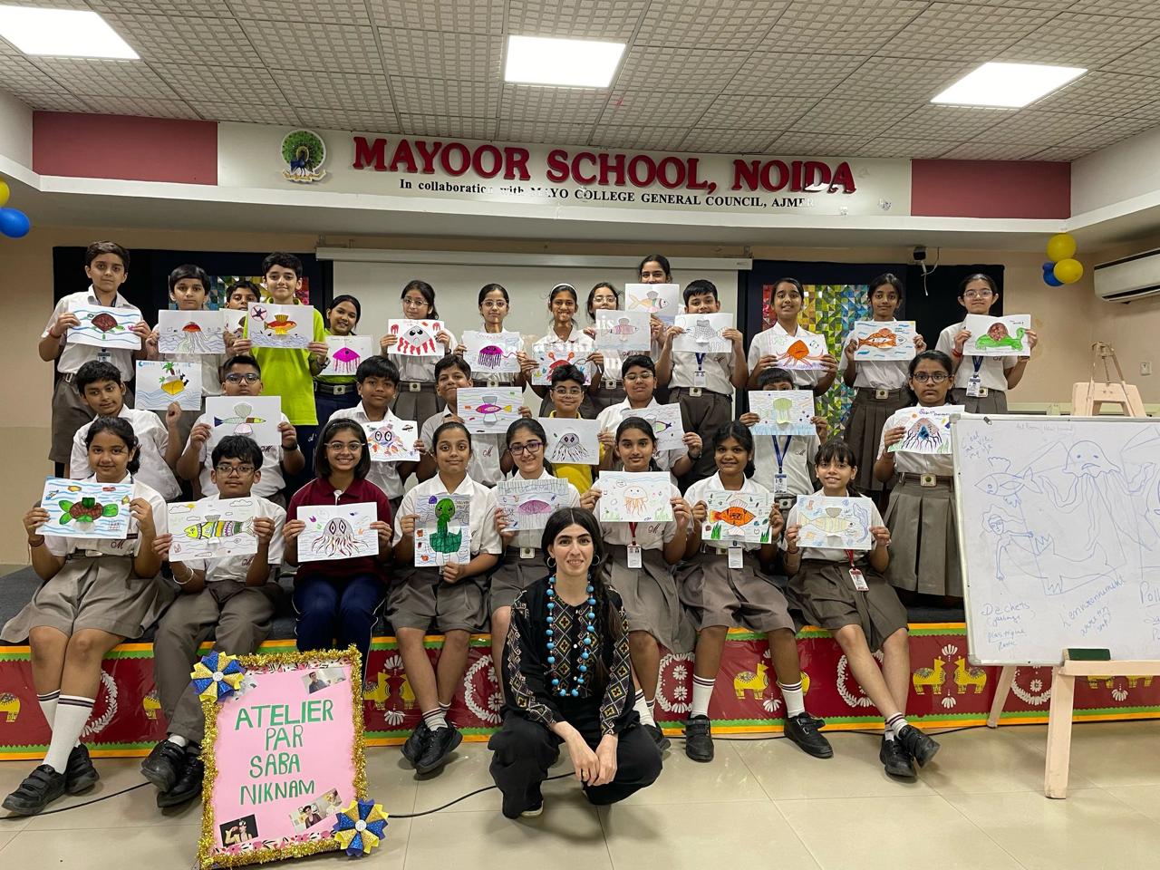 Brushing Cultures, Painting Awareness: A French Workshop on Art and Environment at Mayoor